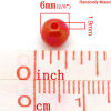Picture of Acrylic Bubblegum Beads Ball At Random Mixed AB Color Polished About 6mm Dia, Hole: Approx 1.9mm, 500 PCs