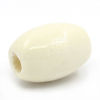 Picture of Wood Spacer Beads Oval Ivory 12x8mm,Hole:Approx 3mm,300PCs