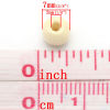 Picture of Wood Spacer Beads Round Natural 7x6mm,Hole:Approx 2mm,1000PCs