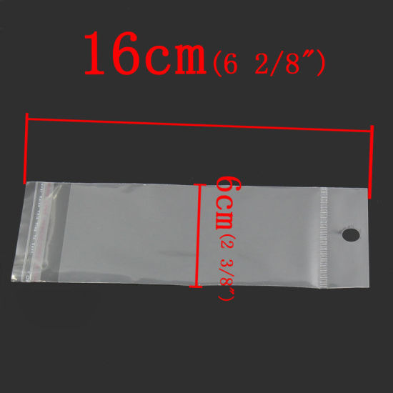 Изображение Пластиковые Полипропиленовые Пакеты (Доступное Место 12.2x6cm )   16cm x 6cm Прозрачные, 200 шт/уп
