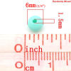 Image de Pastel Perle Bubblegum en Acrylique Rond Couleur au Hasard 6mm Dia, Taille de Trou: 1.5mm, 500 PCs