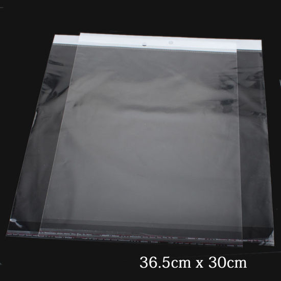 Изображение Полипропиленовые Пакеты Прямоугольник Прозрачный  (Доступные размеры 21.5cmx7cm ) 36.5см x 30см, 20 ШТ