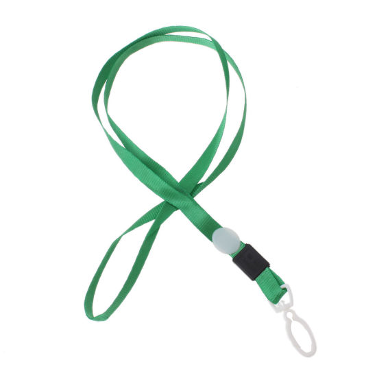 Picture of Terylene ID Card Neck Strap Lanyard Green 43cm(16 7/8") long, 20 PCs