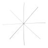 Picture of Brass Beading Ornament Wire Form Snowflake (Fits 1mm Hole Beads) Silver Tone 10cm(3 7/8") Dia, 5 PCs