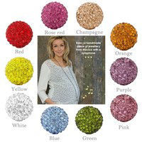 Picture of 1 Piece Polymer Clay Harmony Chime Ball Fit Mexican Angel Caller Bola Wish Box Pendants Round White 18mm Dia.