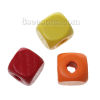 Picture of Maple Wood Spacer Beads Cube At Random Mixed About 10mm x 10mm, Hole: Approx 3.5 - 3mm, 200 PCs