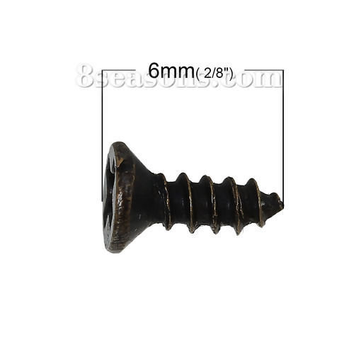 Bild von Eisenlegierung Kaution Perlen Bronzefarbe 10mm x 4.5mm, 1000 Stück