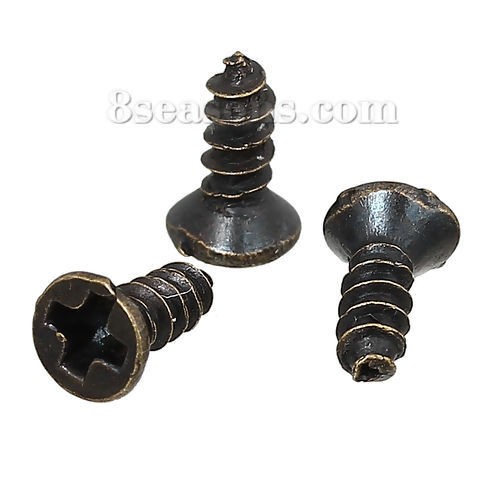 Bild von Eisenlegierung Kaution Perlen Bronzefarbe 10mm x 4.5mm, 1000 Stück