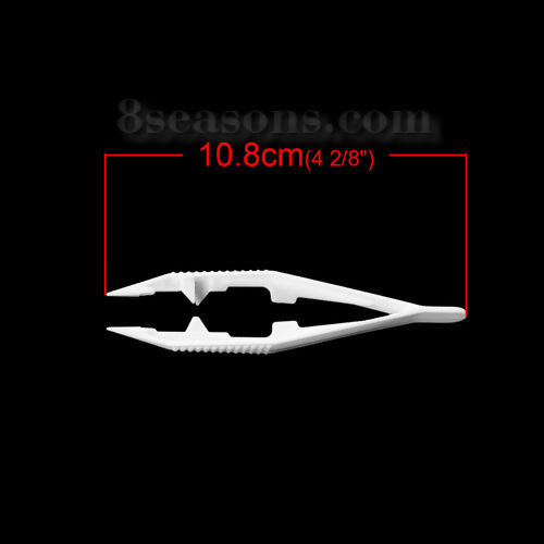 ABS パーラービーズ ビーズがつかみやすい専用ピンセット  ランダムな色 10.8cm x 2.5cm、 1 個 の画像