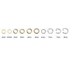 Picture of 50 PCs 6mm Dia., 0.8mm(20 gauge) Stainless Steel Open Jump Rings Findings For Jewelry Making Gold Plated Round