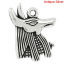 Picture of Zinc Based Alloy Religious Charms Antique Silver Color Egyptian God Anubis 20mm x 15mm, 50 PCs