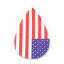 Picture of PU Leather Sport Pendants Drop Multicolor National Flag 5.7cm x 3.7cm, 2 PCs