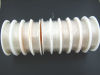 Изображение Нейлон ювелирные изделия Нитки и Шнуры Белый 0.8мм, 1 рулон 