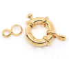 Picture of Brass Spring Ring Clasps Steering wheel 18K Gold Color 25mm x 1 Piece                                                                                                                                                                                         