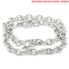 Picture of Alloy Toggle Clasp Bracelets Silver Tone 20cm(7 7/8") long, 1 Piece