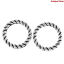 Picture of 70 PCs 8mm Dia., 1.1mm(17 gauge) Zinc Based Alloy Closed Soldered Jump Rings Findings For Jewelry Making Antique Silver Color Round Stripe