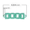 Picture of Zinc Metal Alloy Connectors Findings Link Chain Green 4.2cm x 1.1cm, 1 Piece