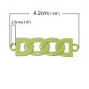 Picture of Zinc Metal Alloy Connectors Findings Link Chain Fruit Green 4.2cm x 1.1cm, 1 Piece