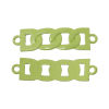 Image de Connecteur en Alliage de Zinc Rectangle Vert-Fruit 4.2cm x 1.1cm, 1 Pièce