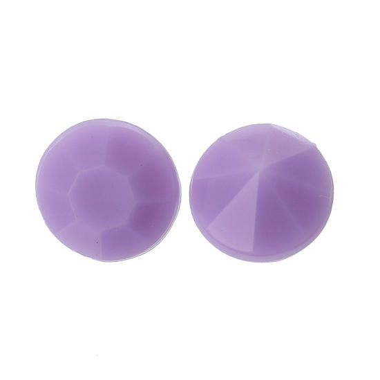 Picture of Acrylic ss28 Pointed Back Rhinestones Round Mauve Faceted 6mm(2/8") Dia, 65 PCs