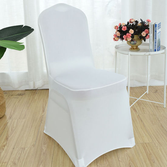 Picture of Polyester Chair Cover White 90cm x 45cm, 1 Piece