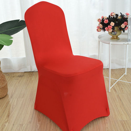 Image de Housse de Chaise en Polyester Rouge 90cm x 45cm, 1 Pièce