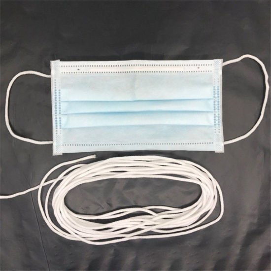 Picture of Polyester Elastic Cord For Mouth Mask Craft DIY Sewing Supplies White 4mm, 10 M