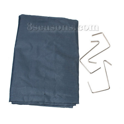 Изображение Oxford Fabric Wall Door Hanging Storage Bag 20 Pockets Rectangle Dark Gray 117cm(46 1/8") x 45cm(17 6/8"), 1 Piece
