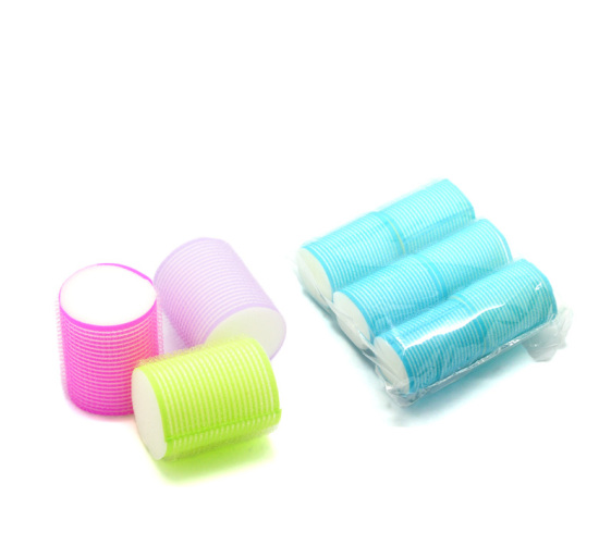2 Packets(2x6PCs) Self Grip Hair Rollers Curlers Hair Style Tools Makers 6x4.8cm(2-3/8"x1-7/8") の画像