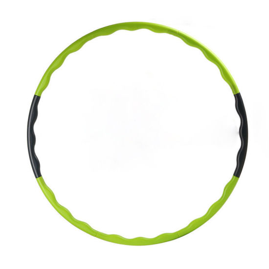 Picture of Green - Fitness Hoop 8 Parts Detachable Installation Massage Sports Slimming 80cm Dia., 1 Piece