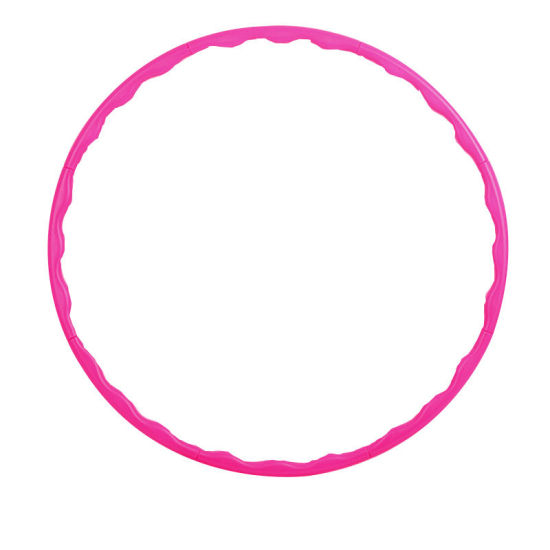 Picture of Pink - Fitness Hoop 8 Parts Detachable Installation Massage Sports Slimming 80cm Dia., 1 Piece