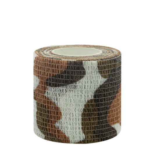 Picture of Brown - Nonwoven Camouflage Self-Adhesive Protective Elastic Sports Bandage 5cm, 1 Roll