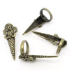 Picture of New Fashion Fingertip Knuckle Nail Rings Antique Bronze Bear Carved 14.7mm( 5/8")(US 3.75), 5 PCs