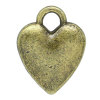 Picture of Charm Pendants Heart Antique Bronze 14x10.5mm,50PCs
