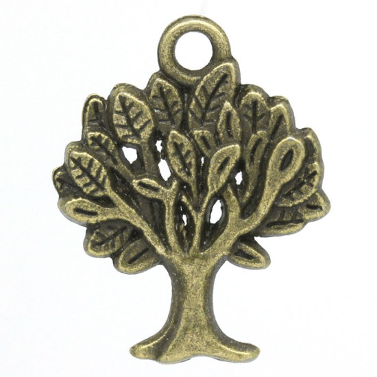 Picture of Charm Pendants Tree Of Life Antique Bronze 21x17mm,50PCs