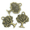 Picture of Charm Pendants Tree Of Life Antique Bronze 21x17mm,50PCs