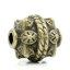 Picture of Zinc metal alloy Spacer Beads Barrel Antique Bronze Pattern Carved Color Plated About 11mm x 10mm, Hole:Approx 2.3mm, 4 PCs