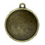 Image de Pendentif en Alliage de Zinc Rond Bronze Antique (Convenable à Cabochon 20mm Dia.) 26mm x 23mm, 30 PCs