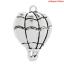 Picture of Zinc Based Alloy Charms Travel Fire Balloon Antique Silver Stripe Carved 25mm(1") x 17mm( 5/8"), 50 PCs