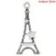 Picture of Zinc Based Alloy Charms Pendants Tower Antique Silver Star Carved 29mm(1 1/8") x 13mm( 4/8"), 100PCs