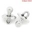 Immagine di Lega di Zinco 3D Charm Ciondoli Dentaruolo Argento Antico Nulla Disegno 14mm x 10mm, 50 Pz