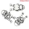 亜鉛合金 チャームペンダント ロボット 銀古美 17.0mm x 10.0mm、 50 PCs  の画像