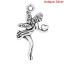 Image de Pendentifs en Alliage de Zinc Forme Ange Coeur Argent vieilli, 24.0mm x 13.0mm, 50 Pièces 