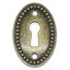 Imagen de Zamak Conectores Óvalo Tono Bronce Ojo de cerradura 37mm x 25mm, 2 Unidades