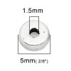 Picture of Spacer Beads Round Antique Silver 5mm Dia,Hole:Approx 1.5mm,200PCs