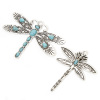 Bild von Boho Chic Anhänger auf Zinkbasis Legacy Dragonfly Animal Imitation Turquoise