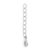 Imagen de Excensor de Cadena Plata de Ley de Platino Plateado,3cm x 0.4cm 1 Unidad