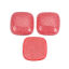 Picture of Resin Dome Seals Cabochon Square Red Crack Pattern 22mm x 22mm, 5 PCs