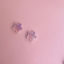 Picture of Ear Post Stud Earrings Purple Pentagram Star 20mm x 20mm, 1 Pair