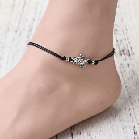 Boho Chic Adjustable Anklet Sea Turtle Animal